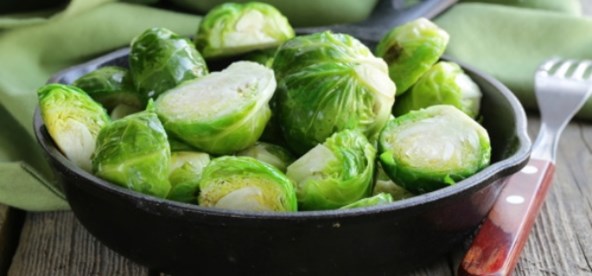 Bowl of brussels sprouts