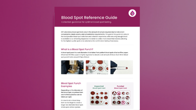 Blood Spot Reference Guide
